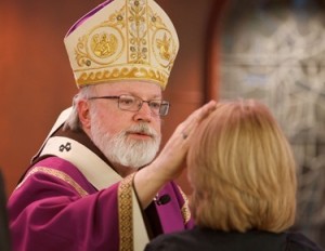 CCH Boston Bethany Chapel Mass Cardinal Sean Administering Ashes Lent 2011